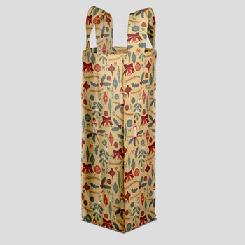 wine bag printed with christmas pattern